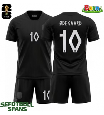 Norge Martin Odegaard #10 Bortaställ Barn VM 2026 Kortärmad (+ Korta byxor)